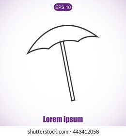  beach umbrella vector
