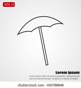  beach umbrella vector
