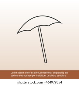  beach umbrella vector