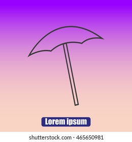  beach umbrella vector
