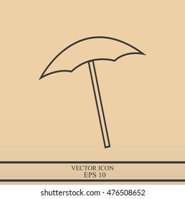  beach umbrella vector