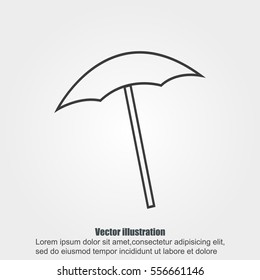  beach umbrella vector