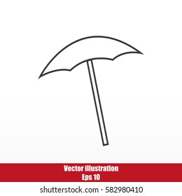  beach umbrella vector