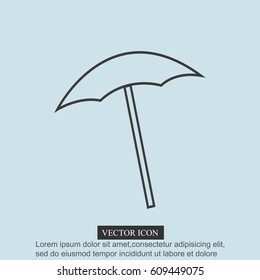  beach umbrella vector