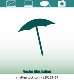  beach umbrella vector