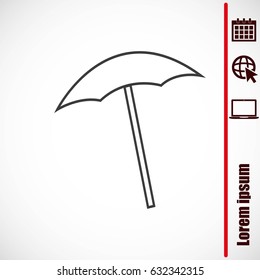  beach umbrella vector