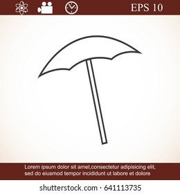  beach umbrella vector