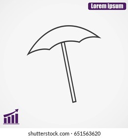  beach umbrella vector