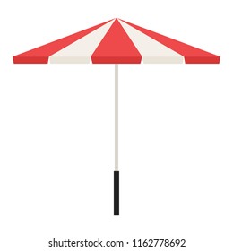 beach umbrella vector. free space fro text. symbol.