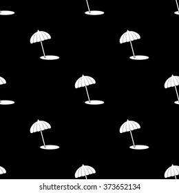Beach umbrella vector icon