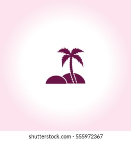 Beach umbrella  Vector Icon.
