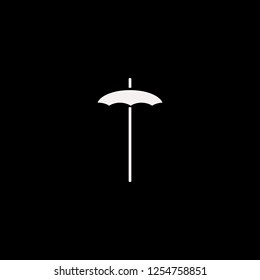 beach umbrella vector icon. flat beach umbrella design. beach umbrella illustration for graphic 