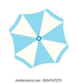 Beach umbrella vector icon. umbrella illustration sign. Beach symbol. Relaxation logo.