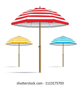 Beach umbrella vector illustration