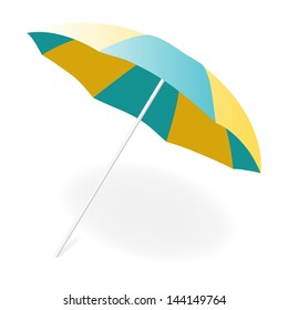 Beach Umbrella, Vector Illustration