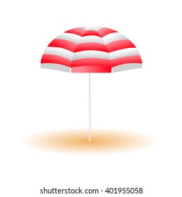 Beach umbrella Vector Illustration