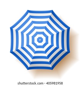 Beach Umbrella. Vector Illustration. 