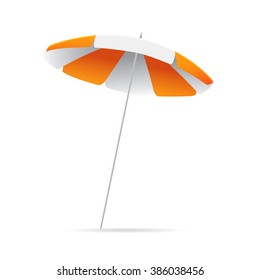 beach umbrella. vector image
