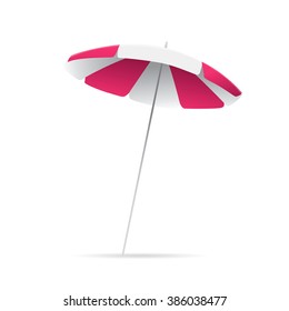beach umbrella. vector image design