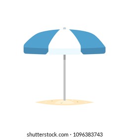 Beach umbrella vector isolated