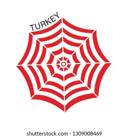 beach umbrella.summer holiday in Turkey  