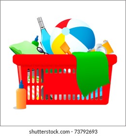 Beach vacancies Vector  shopping cart
