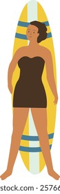 Beach Vacation Activity People Illustration. Vector Character in Flat Cartoon Concept.