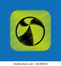 beach vacation icon design 