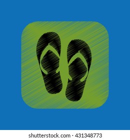 beach vacation icon design 