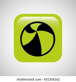 beach vacation icon design 