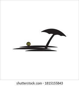 Icono de vacaciones en la playa, ilustración de diseño vectorial 