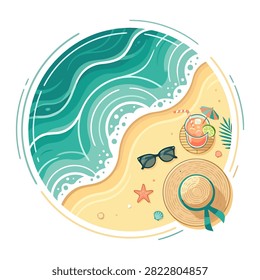 beach, vacation, summer, relaxing, sun, sand, waves, sunglasses, accessories, holiday, leisure, ocean, seaside, hat, flip-flops, illustration, cartoon, vector, icon, tropical, beachwear, sunny, beachday, beachaccessories, summerholiday, vacationaccessories, beachillustration, cartoonbeach, relaxation, beachrelax, beachside, wavesillustration, summericon, beachicon, leisureicon, beachvacation, beachart, sandbeach, beachstyle, summerbeach, beachaccessory, beachartwork, sunbeach, beachholiday