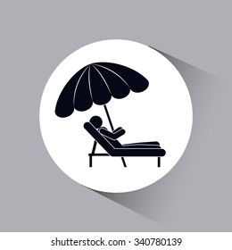 beach vacations design, vector illustration eps10 graphic 