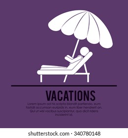 beach vacations design, vector illustration eps10 graphic 