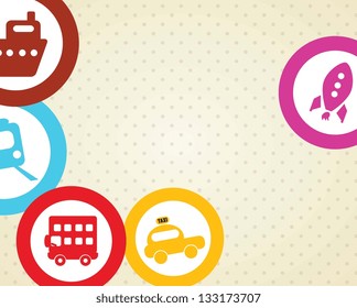 Beach, Vacations and Travel concept. Vector Illustration