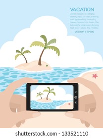 Beach, vector