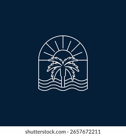 strand vektor abstrakt modern logo