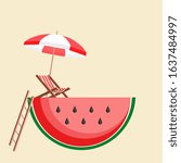 Beach vector background.Holiday Vector Illustration.Summer on sea beach landscape beautiful copy space. Tropical beach.