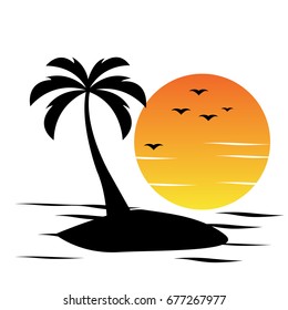 beach vector design