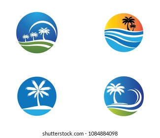 Beach vector icon