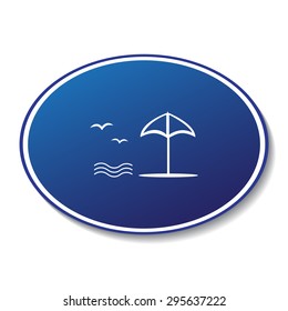 Beach vector icon
