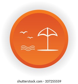 Beach vector icon