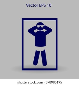Beach vector icon
