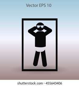 Beach vector icon