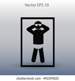 Beach vector icon