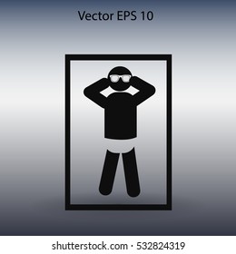 Beach vector icon