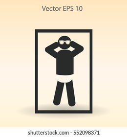 Beach vector icon