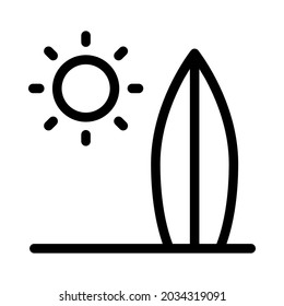 Beach vector icon. recreation vector icon. sea symbol or logo.