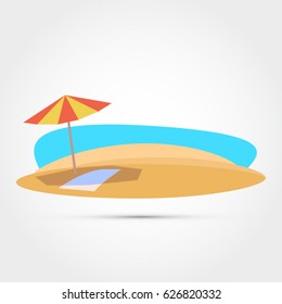 Beach vector illustration