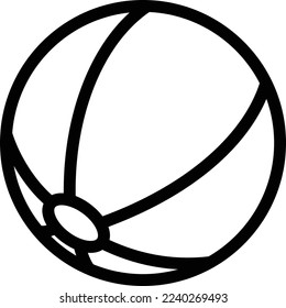 beach Vector illustration on a transparent background. Premium quality symmbols. Thin line vector icons for concept and graphic design. 
